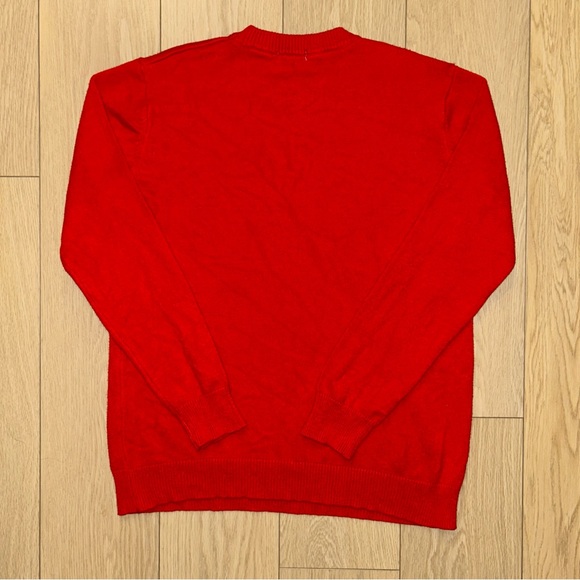 Valentino Women's Large Red VLogo Virgin Wool Knit Sweater - Picture 2 of 6